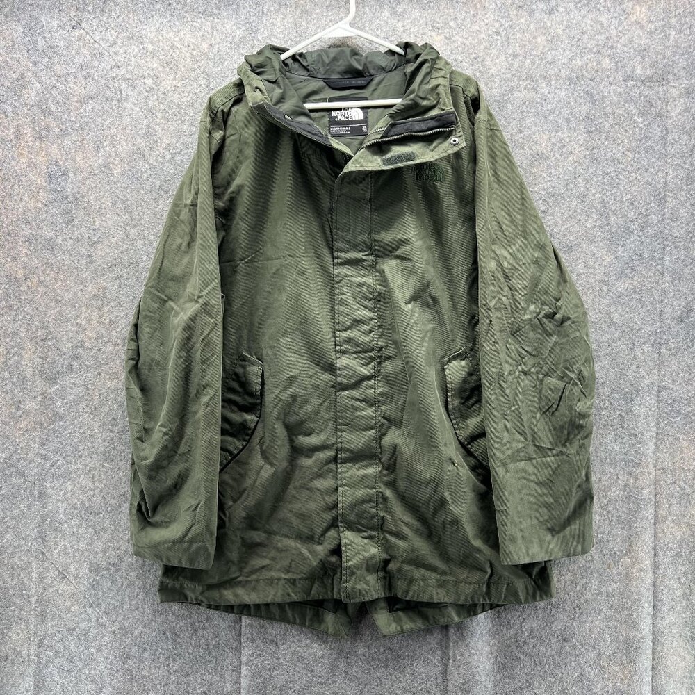 The North Face Jacket Men Extra Large Black Full Zip Polyester Outdoors Canvas